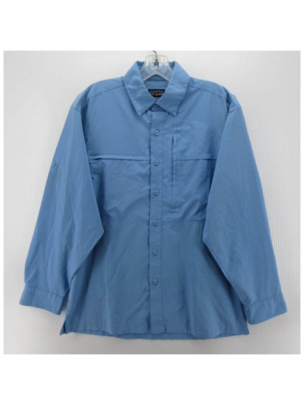 Patagonia Shirt Medium Sol Patrol Fishing Ripstop Vented Roll Tab *